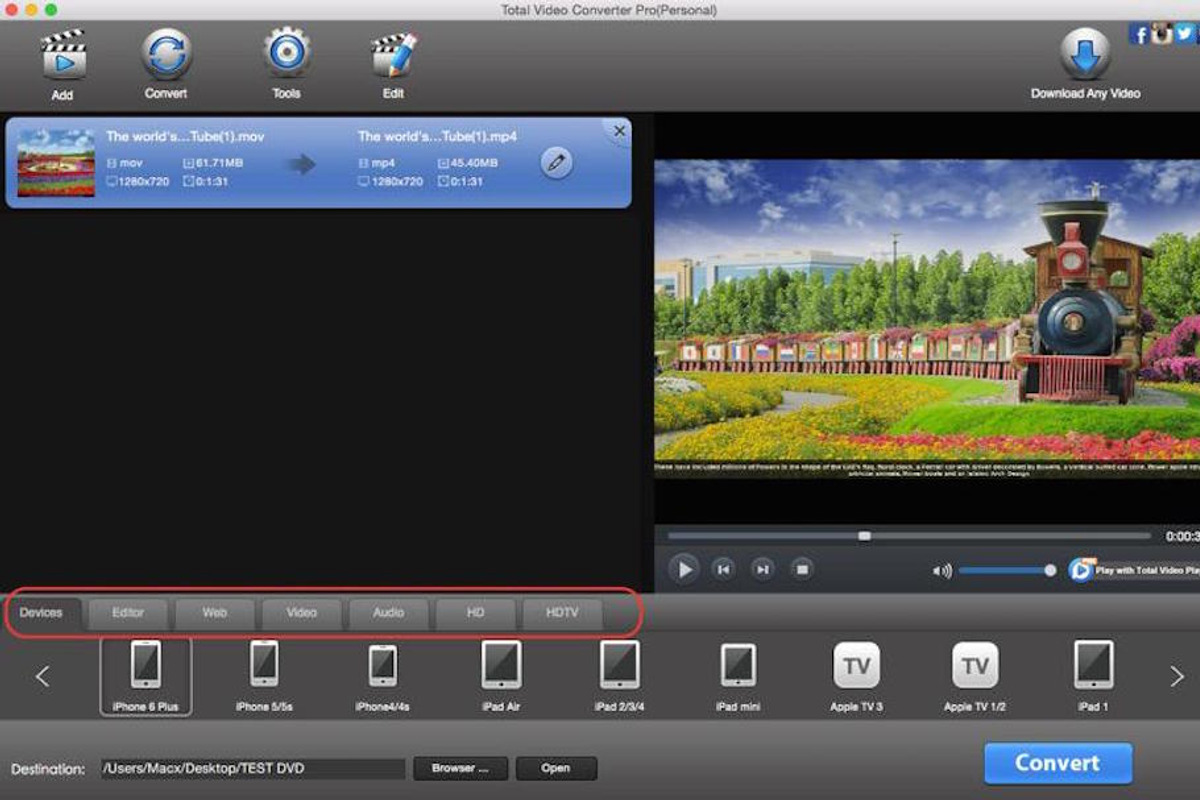 Total Video Converter Pro for Mac/PC, a Product Mockup by EffectMatrix (Photo 9 of 11)