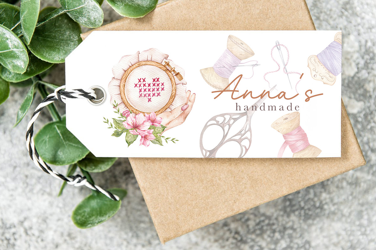 Needlework Clipart (Embroidery), an Object Illustration by CaraulanStore (Photo 4 of 9)