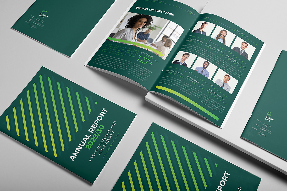 Corporate Annual Report Template, a Brochure Template by Designsoul14 (Photo 3 of 13)