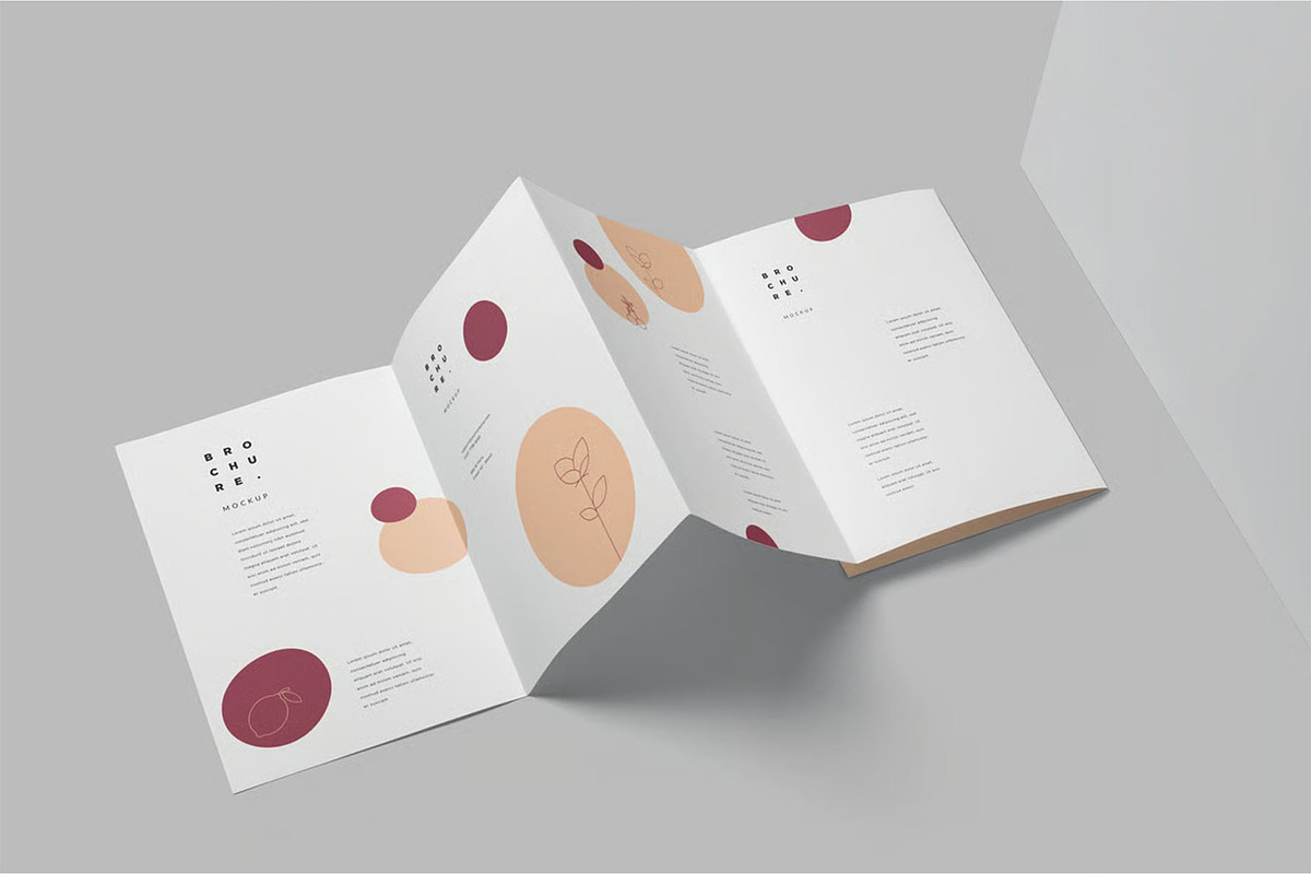 A5 5 Fold Accordion Flyer Mockups, an Advertising Mockup by megostudi0 (Photo 4 of 7)