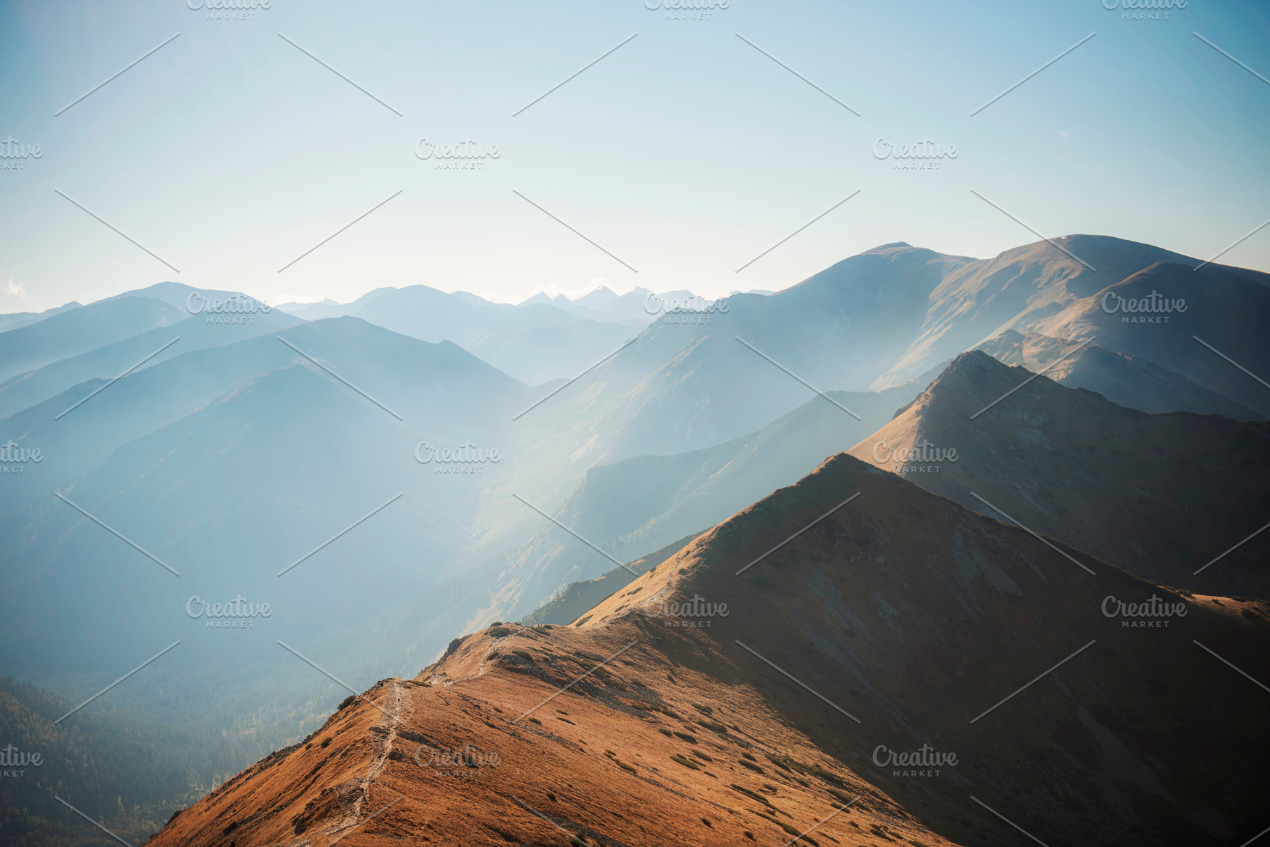 Mountain panorama of the Tatra Mountains from Kasprowy Wierch, a Nature Photo by Olena Rudo