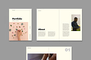 Minimal Portfolio with Beige Accents, a Brochure Template by wavebreak (Thumbnail 2 of 2)