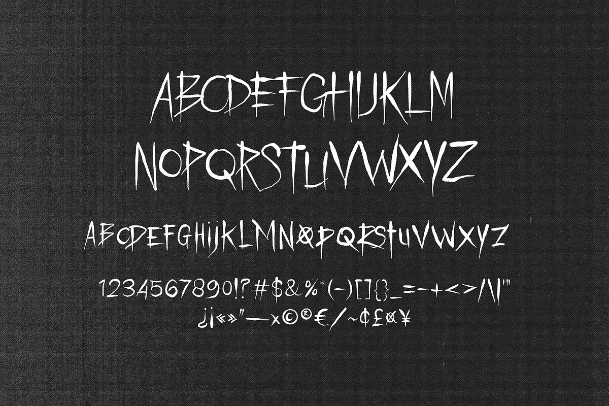 Thedemit - Horror Font Typeface, a Blackletter Font by Kincrev Studio (Photo 6 of 7)