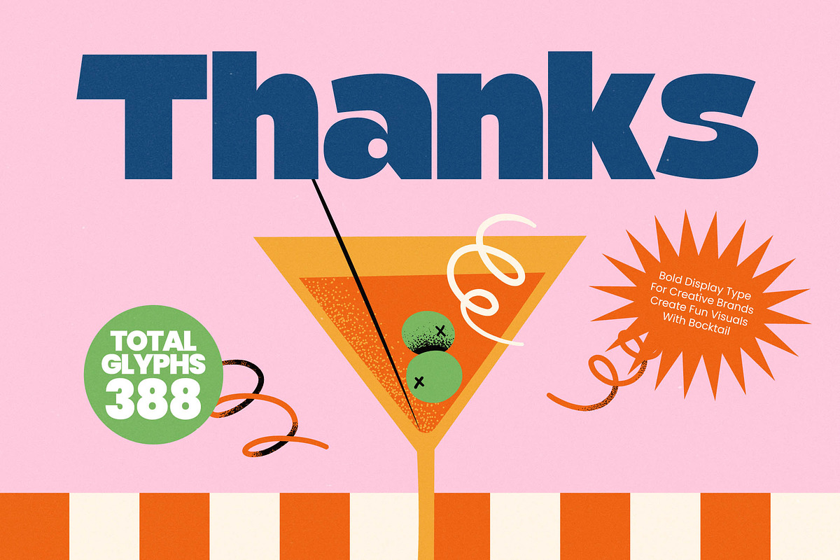 Bocktail - Retro Bold Display Sans, a Sans Serif Font by timelesstype.co (Photo 20 of 20)