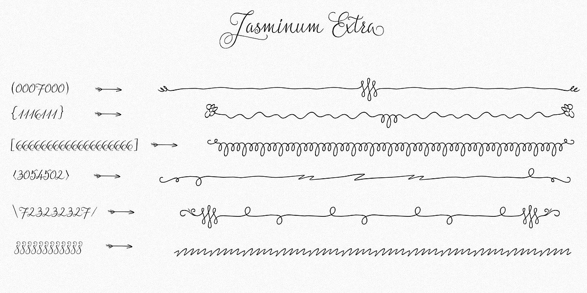 Jasminum, a Symbol Font by GRIN3 (Nowak) (Photo 4 of 7)