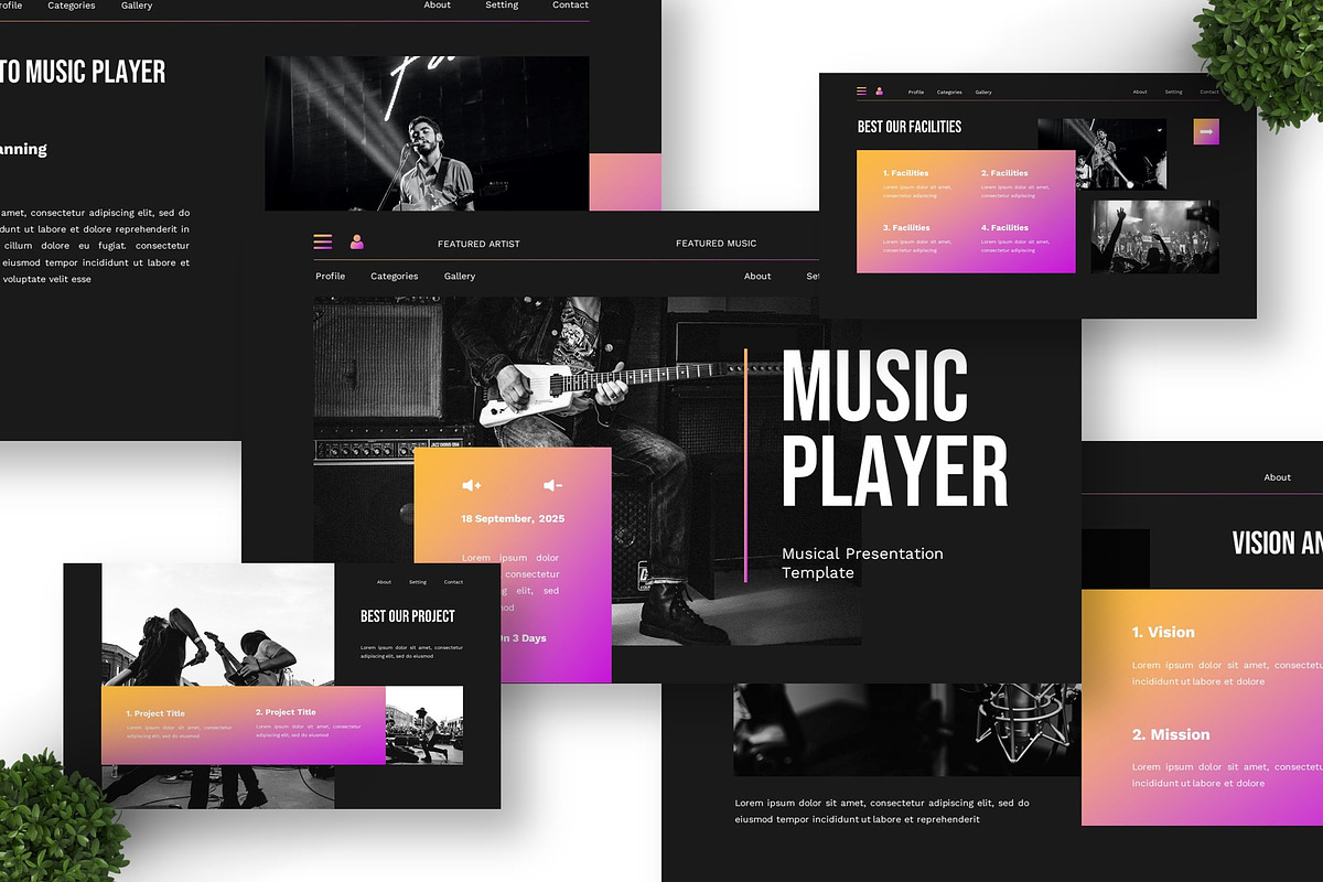Music Player - Musical Google Slide preview 6