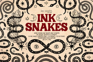 Ink Snakes Hand-drawn Set