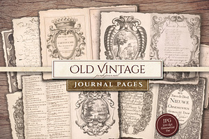 Old Vintage Paper with Cartouches, a Decorative Illustration by Secret Helper