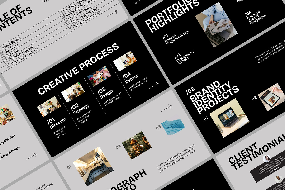Creative Studio Presentation, a Presentation Template by adoestudio (Photo 2 of 8)