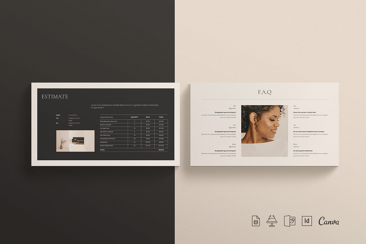 Services & Pricing Guide Template, a Presentation Template by E-Type (Photo 2 of 7)