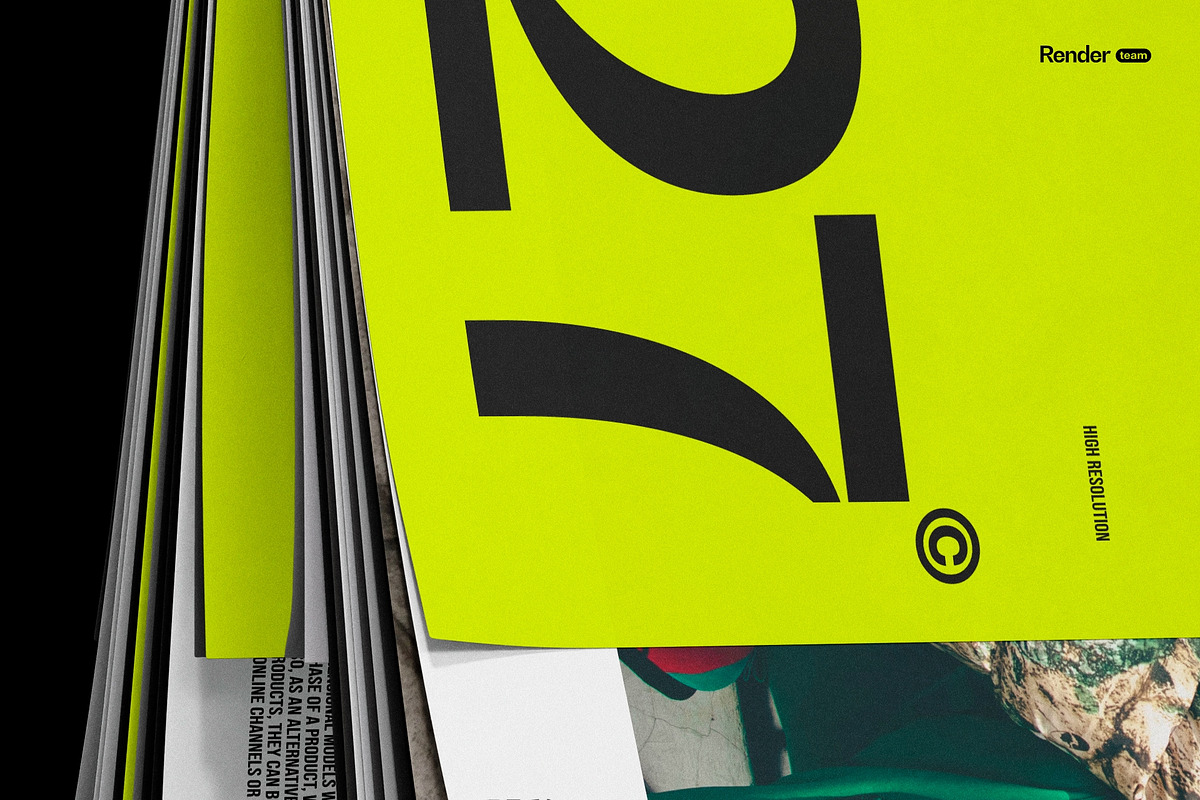 Magazine Mockup Set, a Books & Magazine Mockup by Renderteam (Photo 8 of 12)