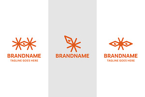 Spark Eyewear Simple Modern Logo Set, a Branding & Logo Template by Pray Art Design Studio