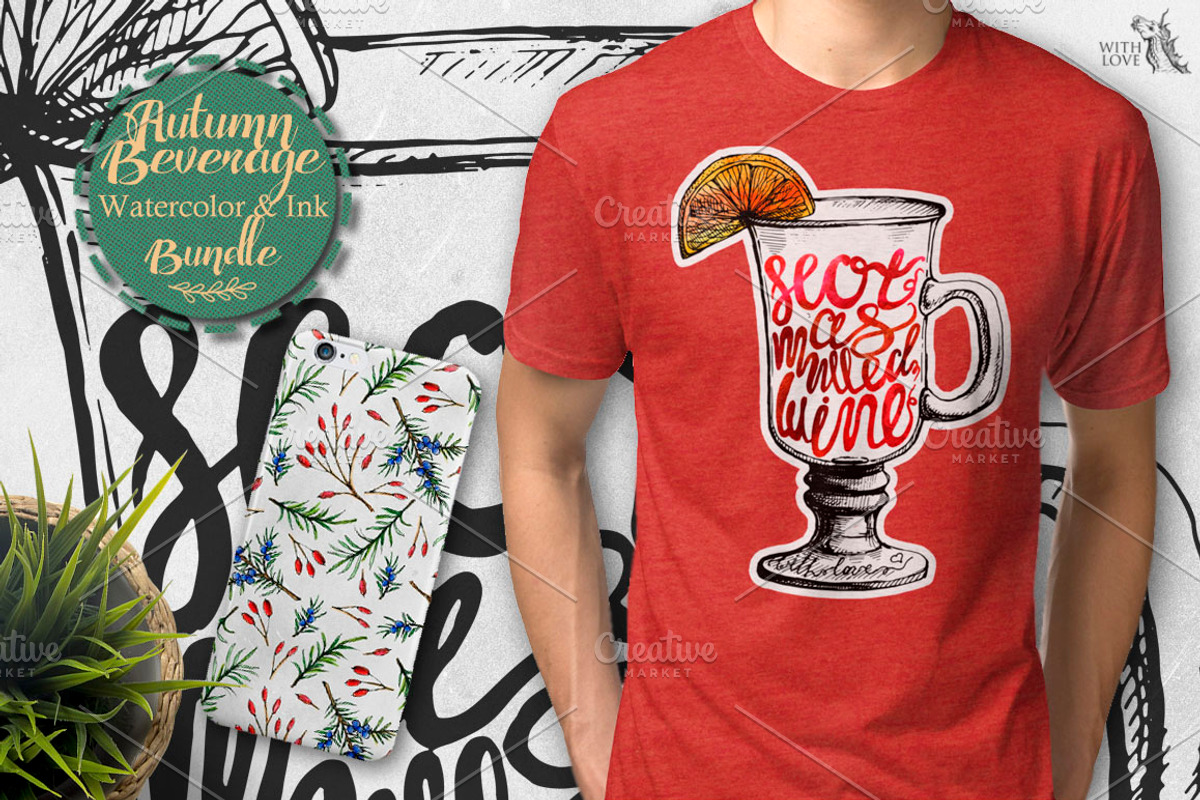 Autumn Beverage Watercolor Set, a Decorative Illustration by Fluffy Unicorn (Photo 7 of 7)