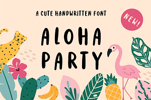Aloha party font