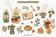 Cozy Autumn Rituals – Vector Clipart, a Decorative Illustration by Jenny Quince (Thumbnail 3 of 12)