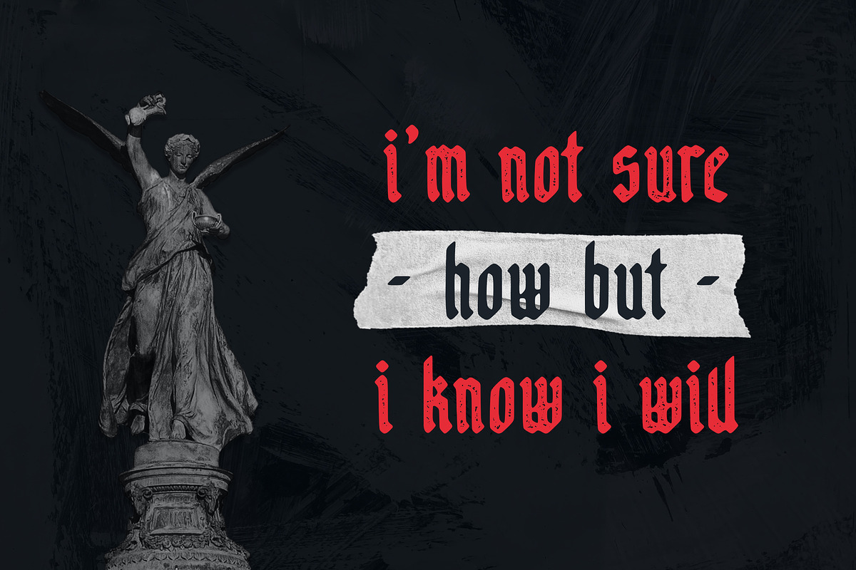Eksellena - Blackletter Display, a Blackletter Font by Typehand Studio (Photo 12 of 14)