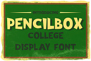 Pencil Box font 6 t-shirt designs, a Font by Heather_insane (Thumbnail 1 of 7)