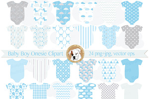 Baby boy blue onesies
