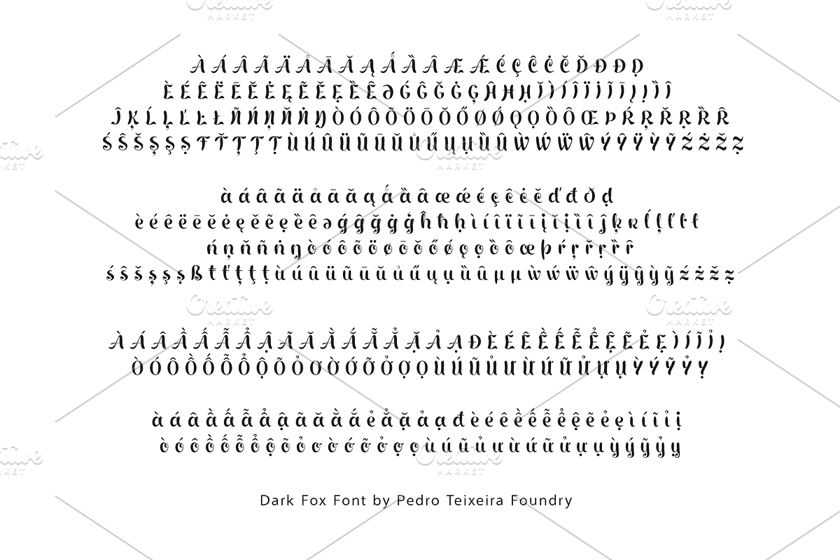 Dark Fox Font preview 6