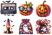Groovy Halloween Day Clipart, an Illustration by Pixels.Craft (Thumbnail 5 of 7)