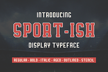 Sport-Ish Display Typeface
