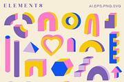 Big retro geometric collection, an Object Illustration by Sofico (Thumbnail 29 of 31)