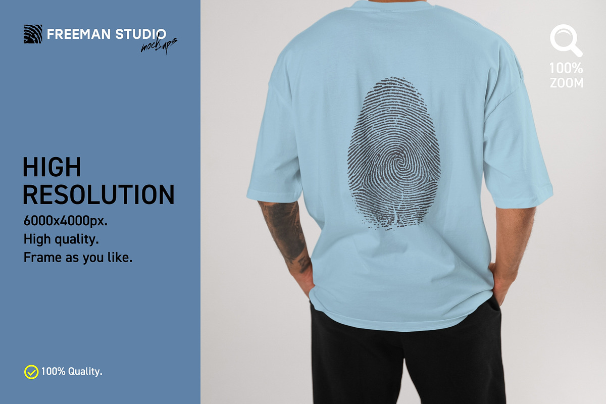 T-Shirt Mock-Up Set, a Shirt Mockup by Freeman Studio (Photo 4 of 20)