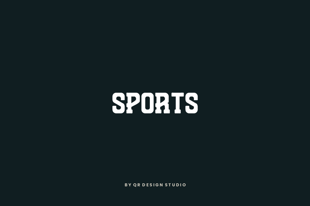 Slabanz - Slab Serif & Sport Font, a Slab Serif Font by QR Design Studio (Photo 4 of 7)