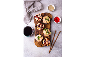 Trendy sushi muffin or cupcake, a Food & Drink Photo by Yulia Furman