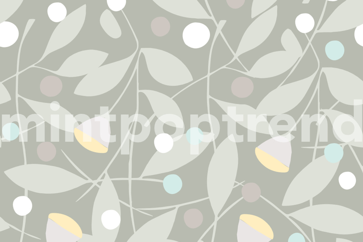 Tea Leaves Seamless Pattern, a Pattern Graphic by Mintpoptrend (Photo 7 of 11)