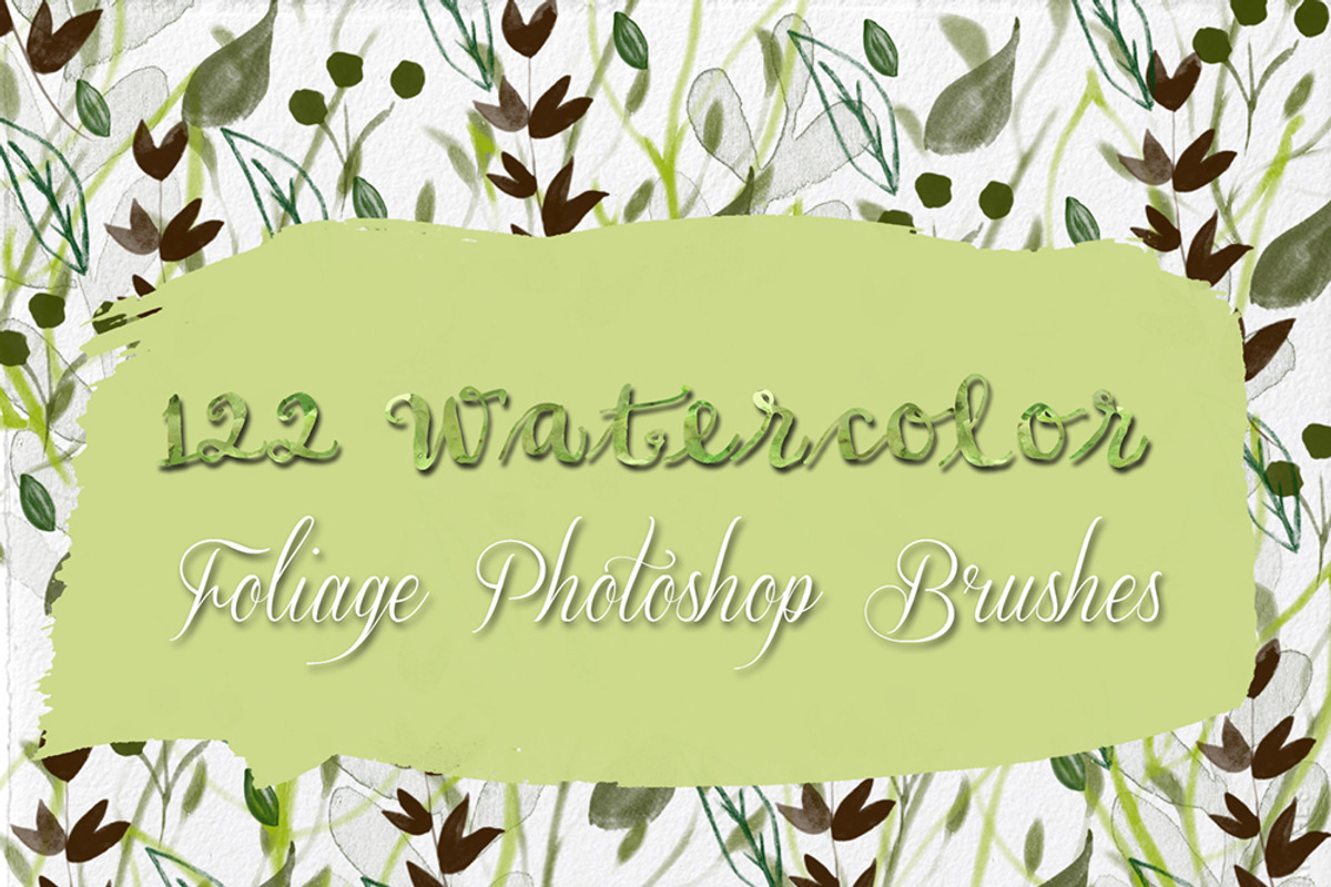 122 Watercolor Photoshop Brushes, a Brush Add-On by Li Zamperini (Photo 1 of 4)