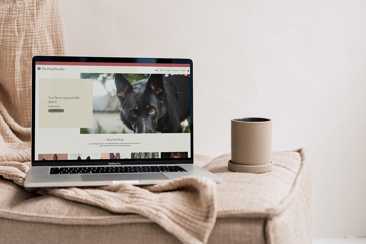 The Dog Breeder Wix Template, a Wix Template by Girl Boss From Home (Photo 3 of 8)