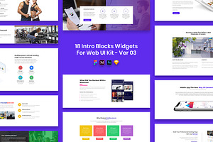 18 Intro Blocks Widgets For Web UI