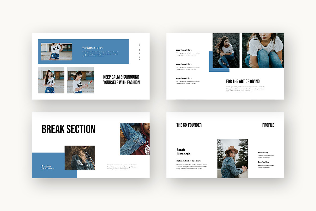Hxan : Casual Wear Powerpoint, a Presentation Template by Punkl Camp (Photo 6 of 16)