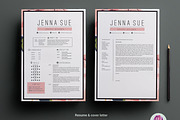 Floral resume package, a Resume Template by Chic templates (Thumbnail 2 of 4)