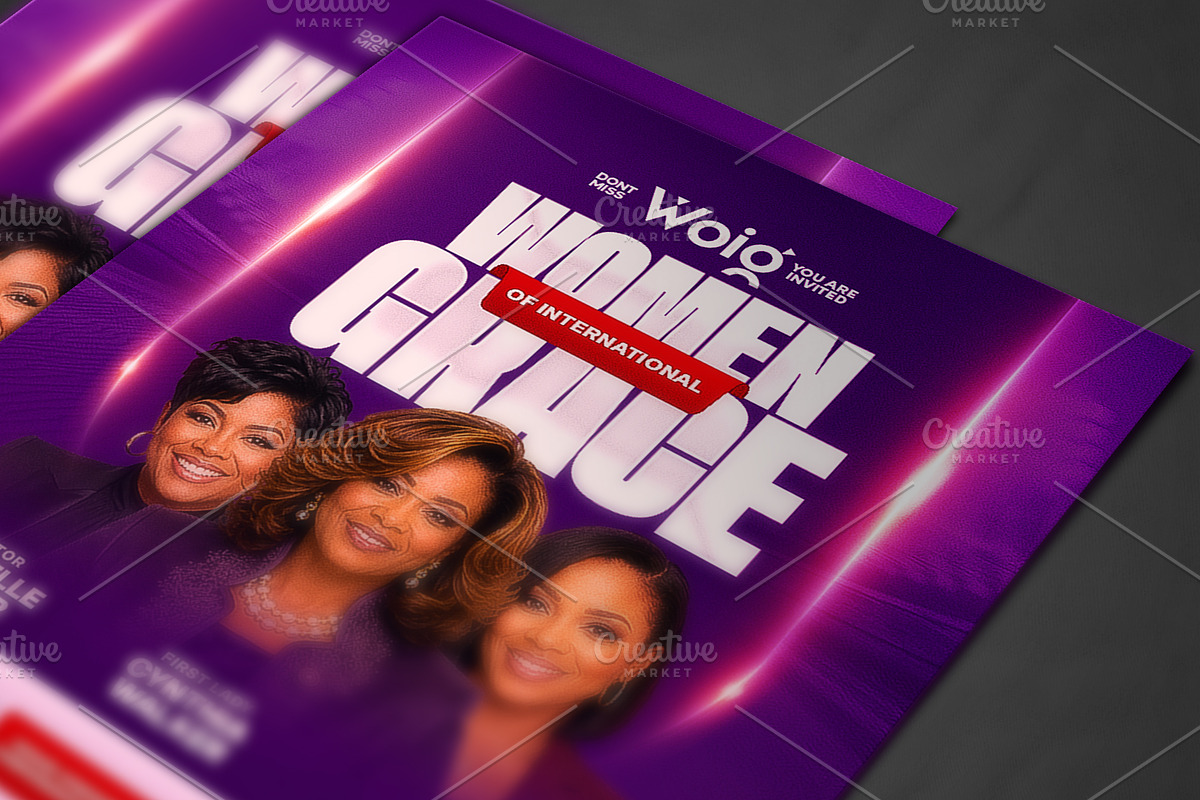 Women of Grace Church Flyer Template, a Social Media Template by church flyer templates (Photo 2 of 10)