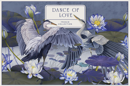Fresco collection Dance of love, a Wallpaper Graphic by Natalia0307