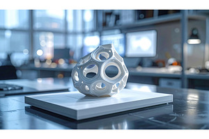 Intricate white abstract geometric, an Abstract Photo by Igor Tichonow