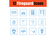 Set of fire service icons, an Icon by Pavel Vectors