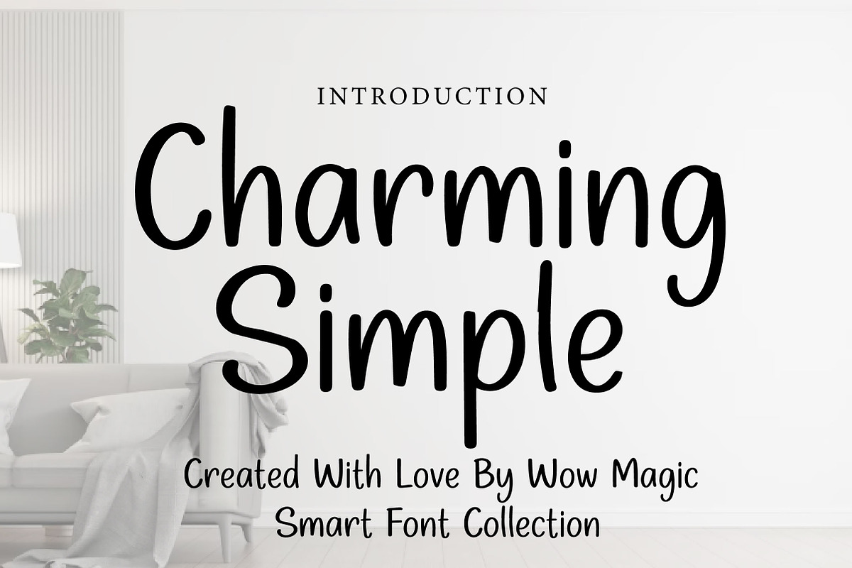 Charming Simple, a Handwritten Font by Wow Magic (Photo 1 of 3)