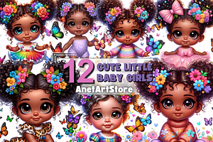 Little Baby Girls, Black Girl Png