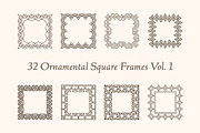Ornamental Square Frames Vol 1, a Decorative Illustration by Rasagama Studio (Thumbnail 1 of 4)