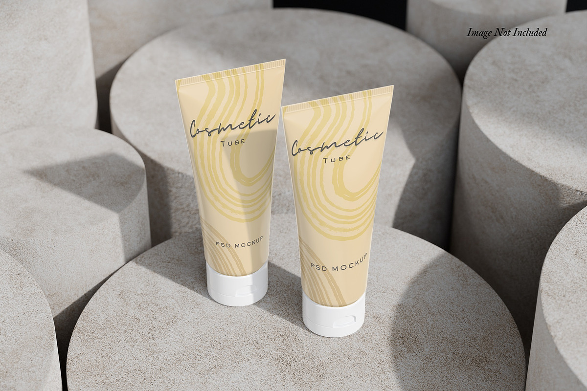 Cosmetic Tube Mockup V1, a Packaging Mockup by DSNA Mockup (Photo 5 of 5)
