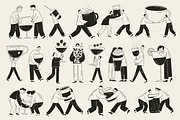 Drink Stories: 45 Character Pack, a Food Illustration by Veyla (Thumbnail 5 of 12)
