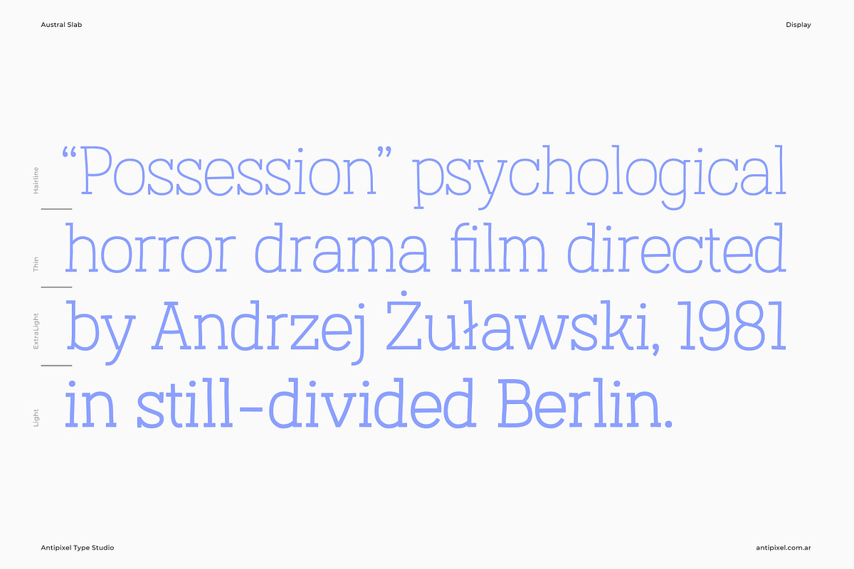 Austral Slab | Hand-drawn Slab Serif, a Slab Serif Font by Antipixel Type Studio (Photo 14 of 17)