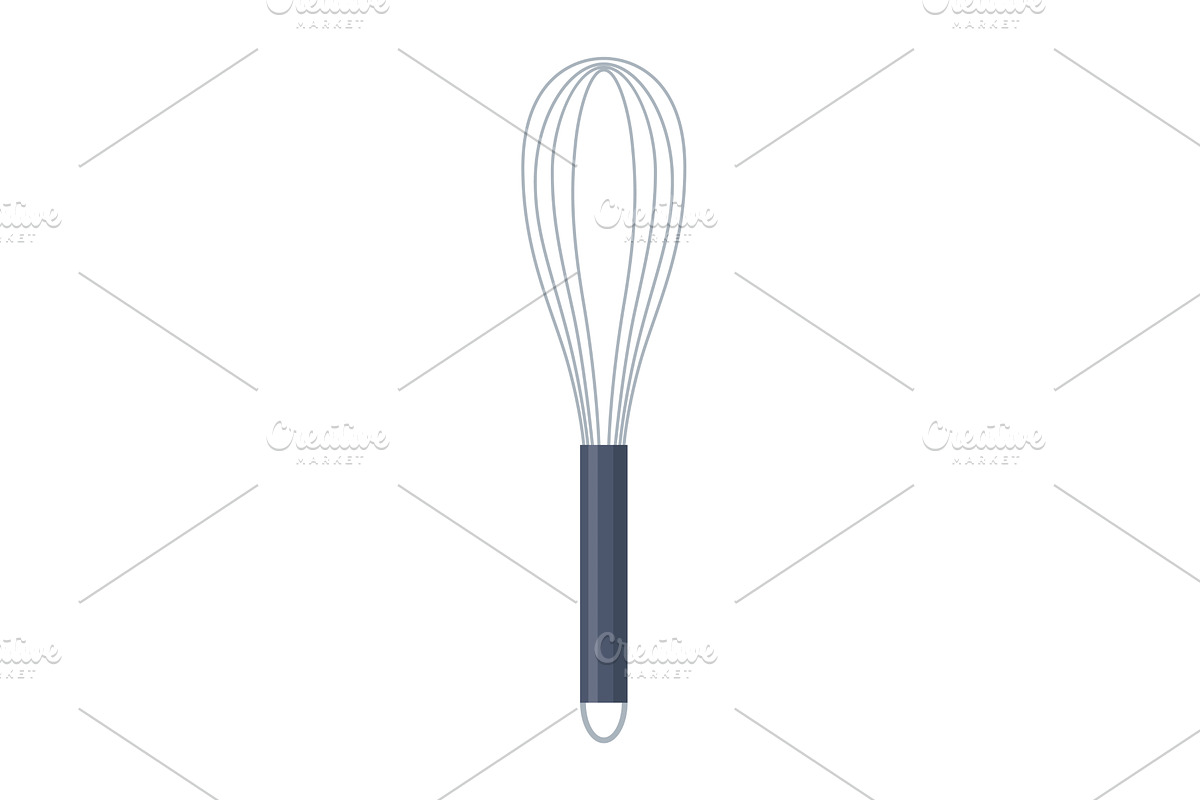 Stainless wire kitchen whisk, an Object Illustration by the8monkey