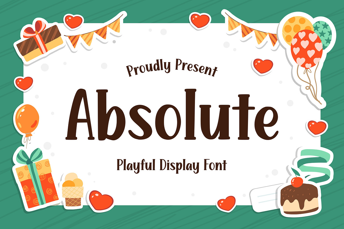 Absolute - Playful Display Font, a Font by Fype Co. (Photo 1 of 5)