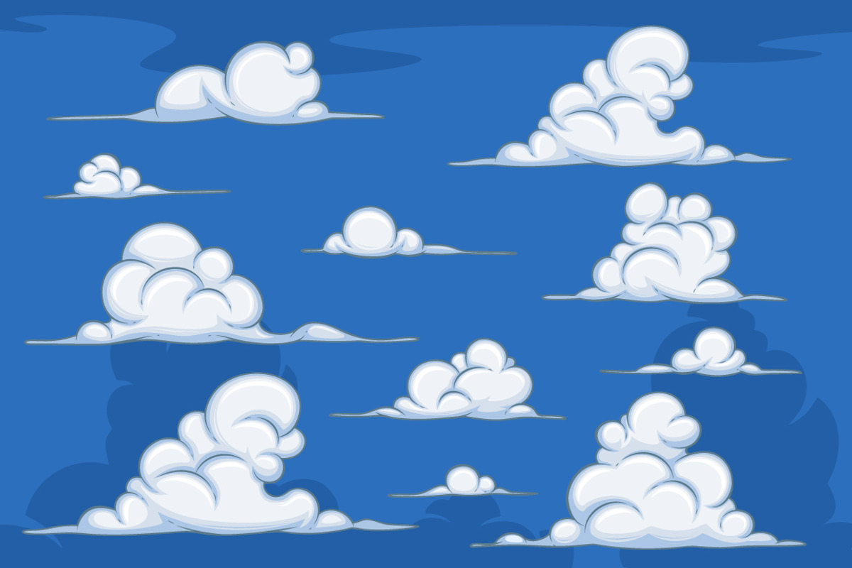 Cartoon Clouds, an Illustration by yuanden graphics (Photo 1 of 3)