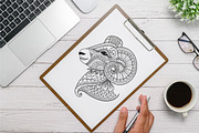 150 Animals Mandala Coloring Vector, an Animal Illustration by Blue Digital Studio (Thumbnail 3 of 9)