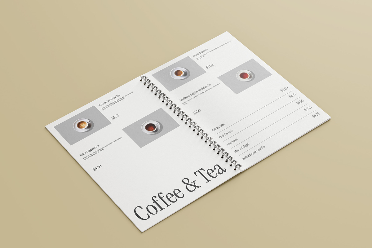 Nostalgic Menu Book - Menew, a Brochure Template by fakhroo (Photo 9 of 18)